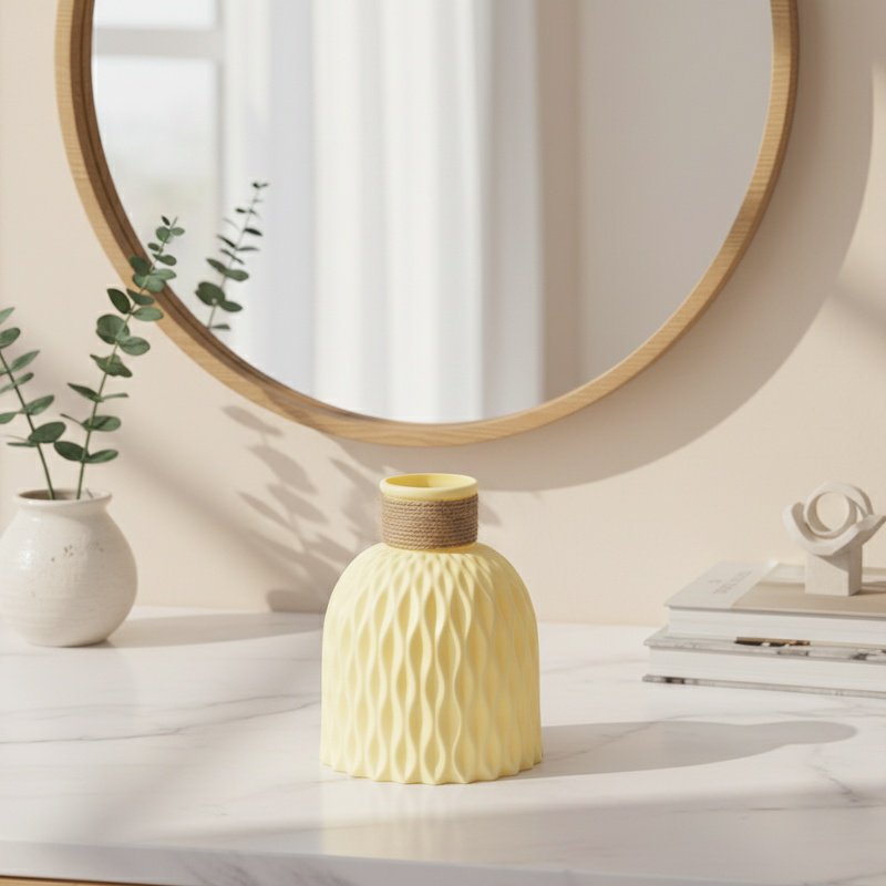 Vase en plastique durable motif ananas