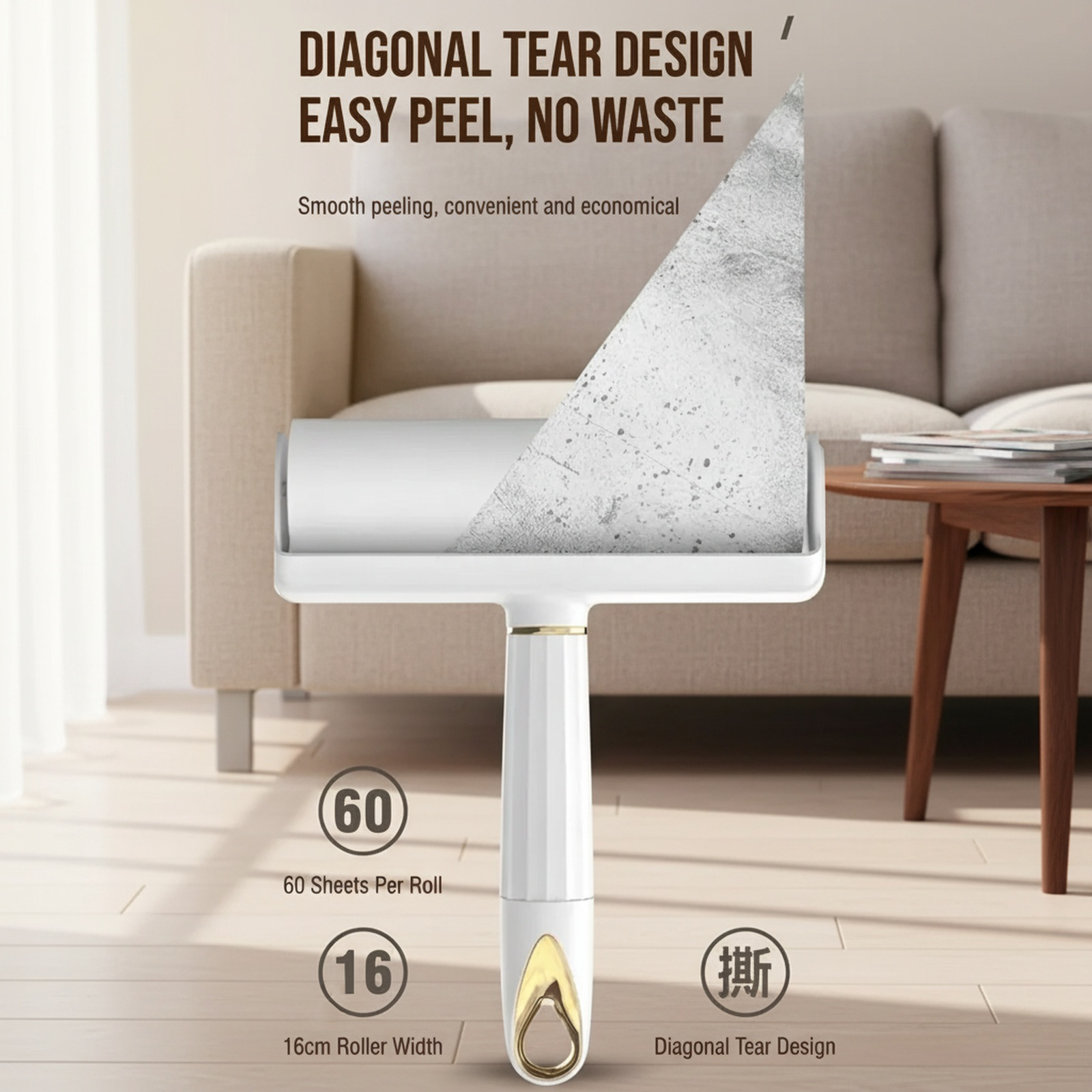 Durable lint roller for heavy-duty lint removal