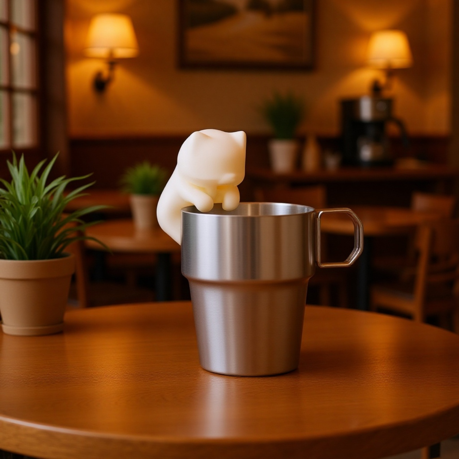 猫キャラクターの食事用冷却ツール