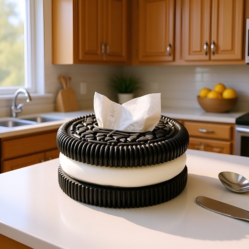 티슈 박스 디테일 및 소재 이미지