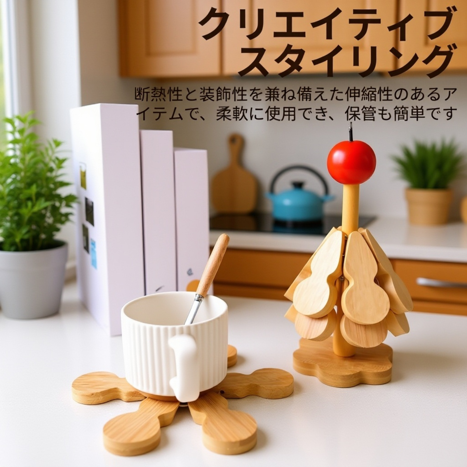 創意的な木の形のテーブルマット