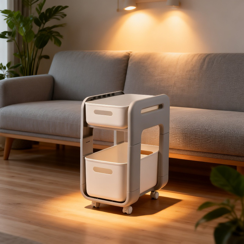 移動式ブックバッグ・お菓子・本収納ワゴン