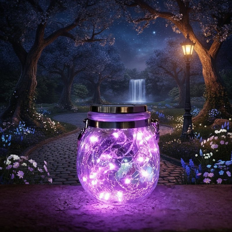 Lámpara decorativa solar resistente al agua para jardín