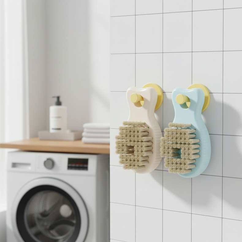 Versatile cleaning brush for dishes and countertops