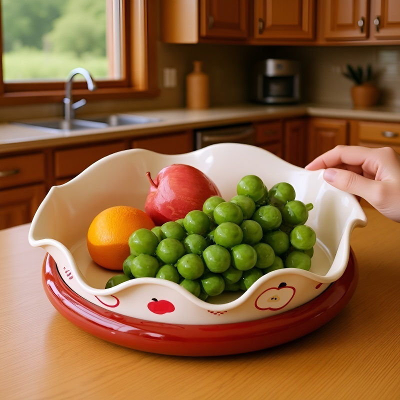 Luxurious Rotating Fruit Tray for Home Living Room, Sophisticated Snack and Dried Fruit Tray
