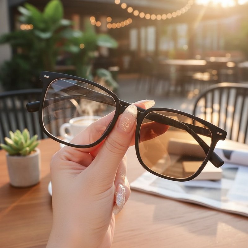 Lunettes optiques à réglage de lumière, style polyvalent