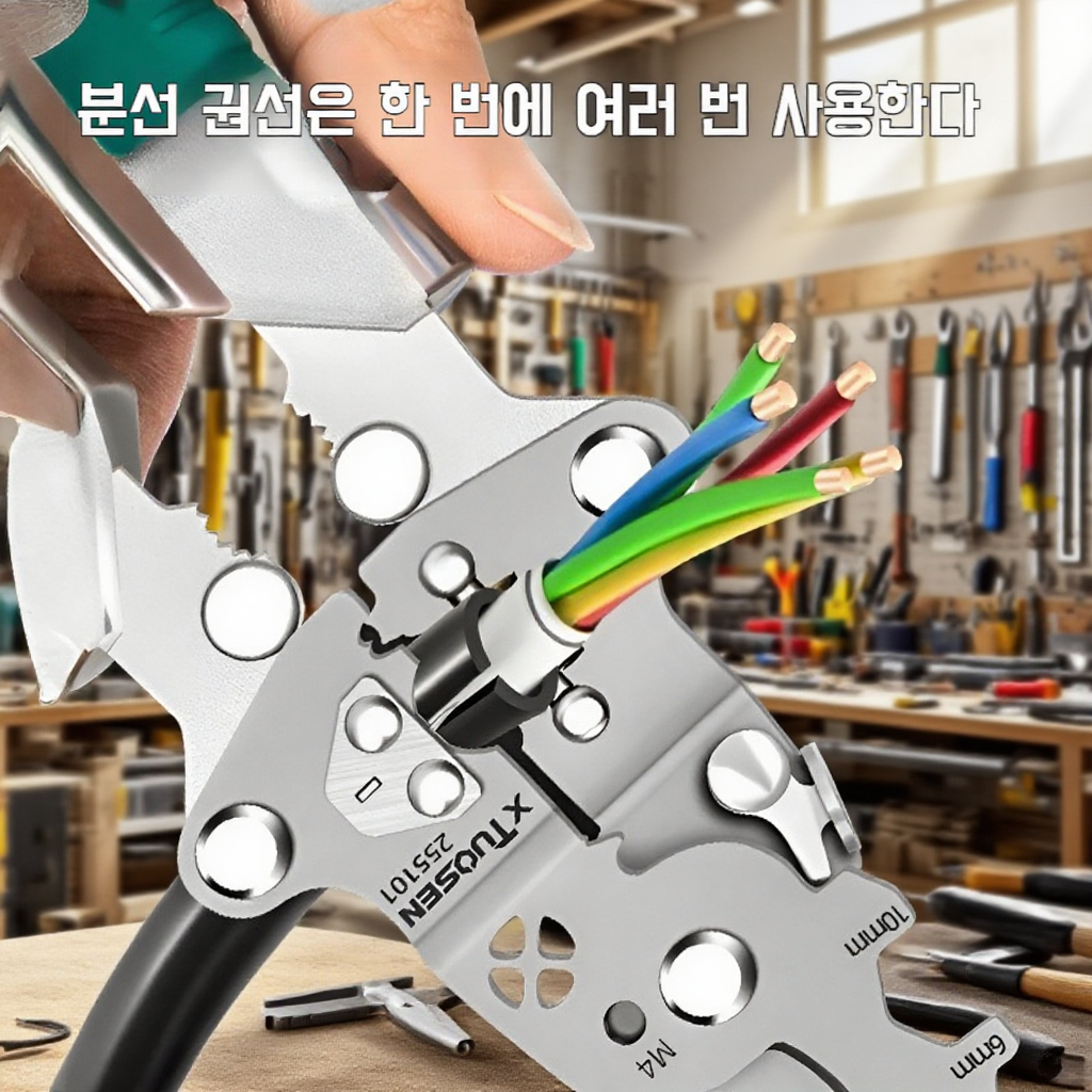 접이식 전압 테스터 드라이버 및 와이어 스트리퍼