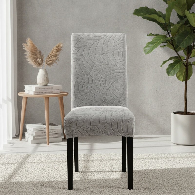 Large leaves Office chair cover Stool Protector Stretch Onepiece Jacquard Waterproof and durable Sof