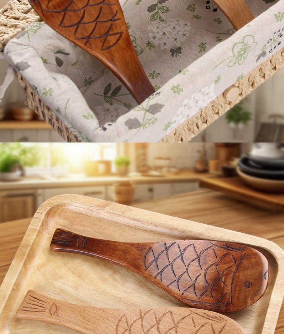 위생적인 재질의 칠기 숟가락