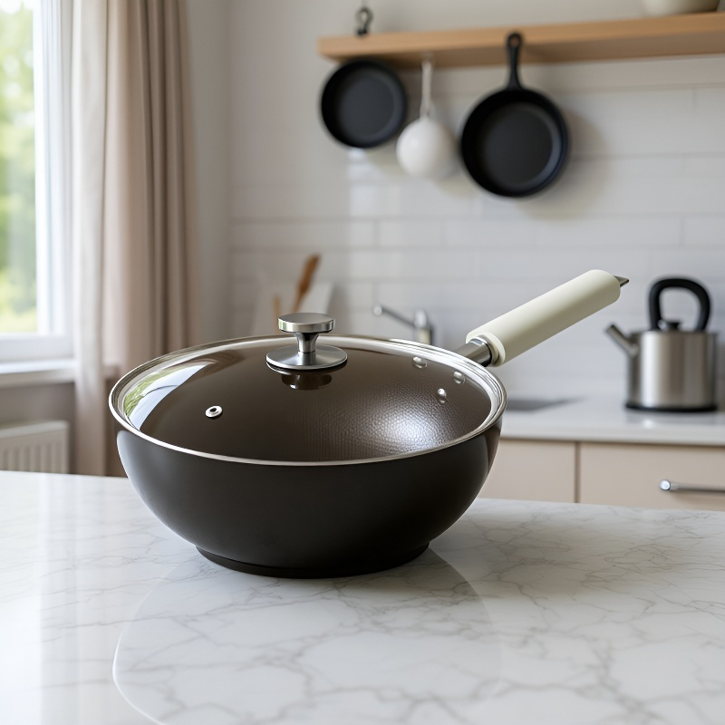 Haushalts-Tiefbratpfanne aus reinem Eisen