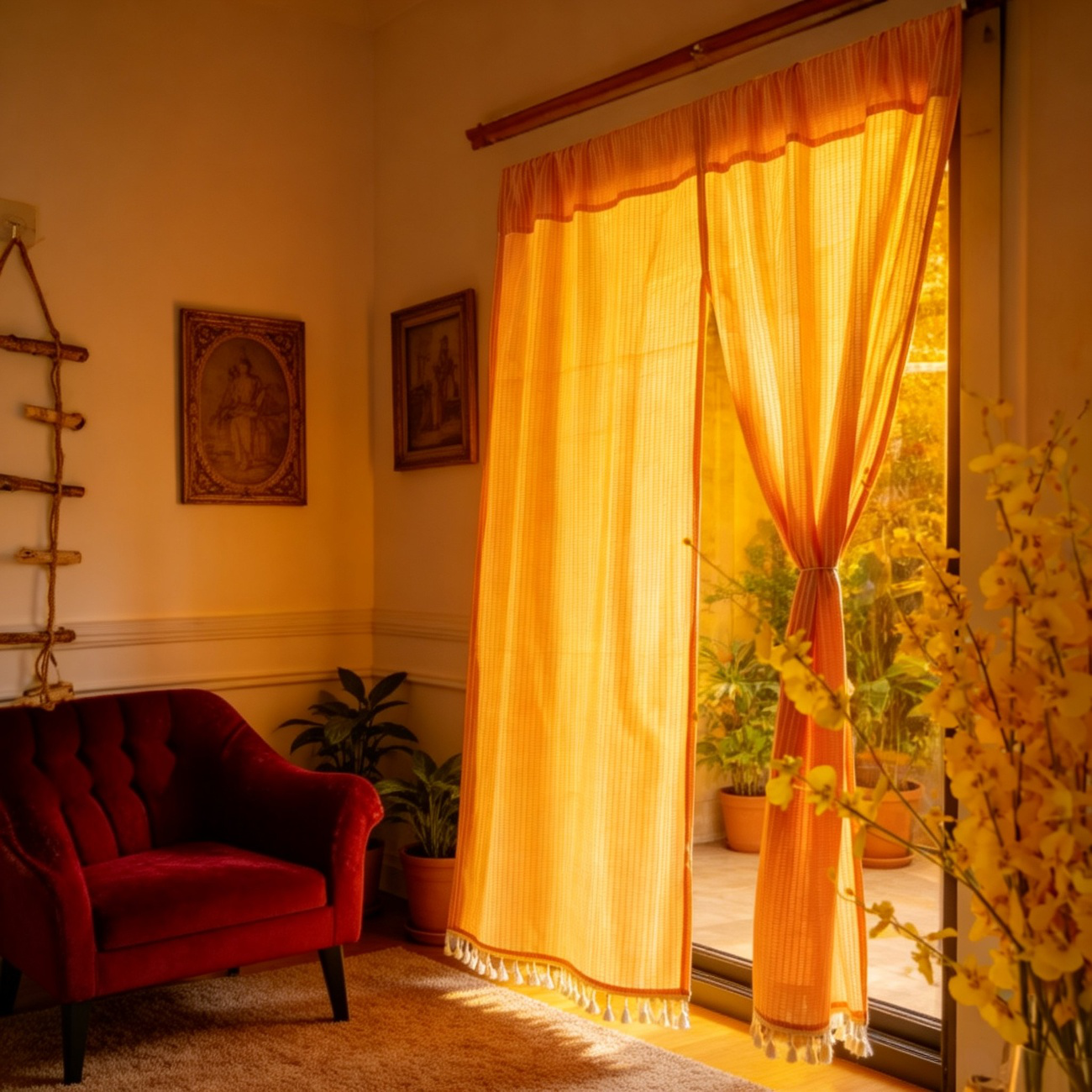 Hotelküche Halbtrennvorhang als moderner Raumteiler