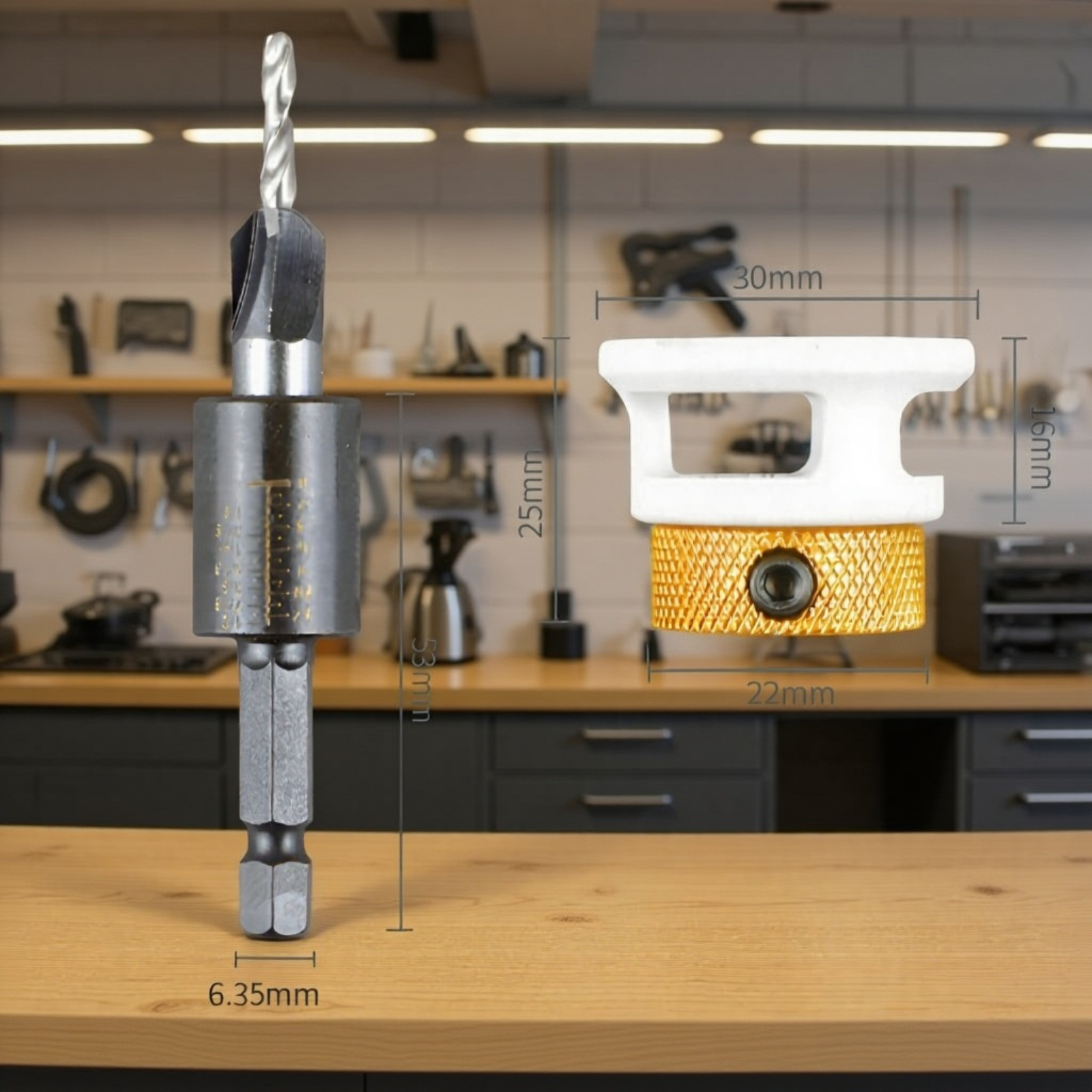 木工用四枚刃沈み穴ドリルビット