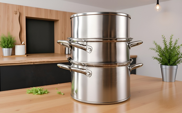 스테인리스 소재 대형 냄비 상세