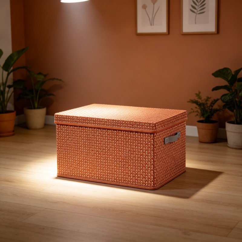 PP Folding Storage Box with Lid for Pants and Quilts