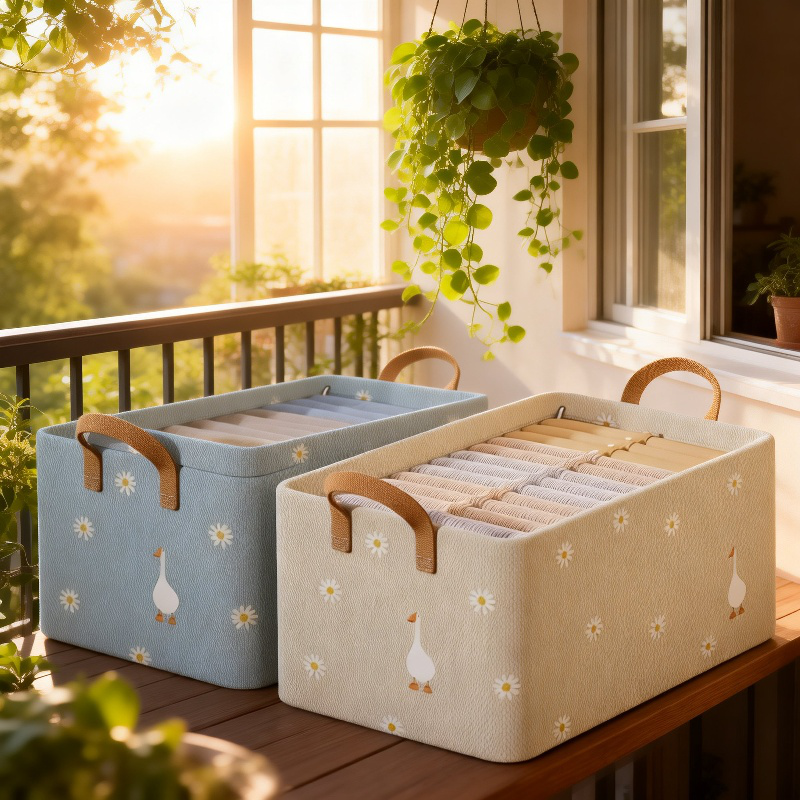 Foldable fabric drawer cabinet with multiple compartments