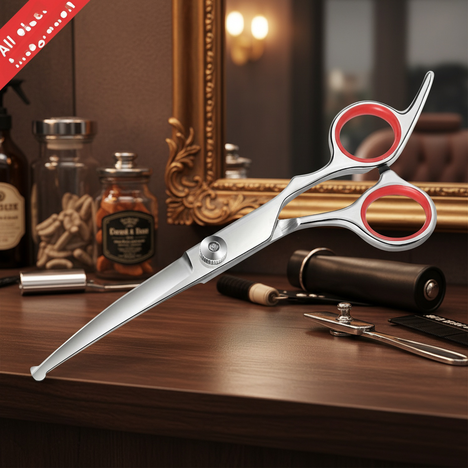 Sichere Haustier-Schere mit runder Spitze – ideal für das Fellstyling Ihres Lieblings