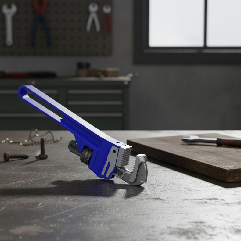 Non-slip handle of heavy duty pipe pliers