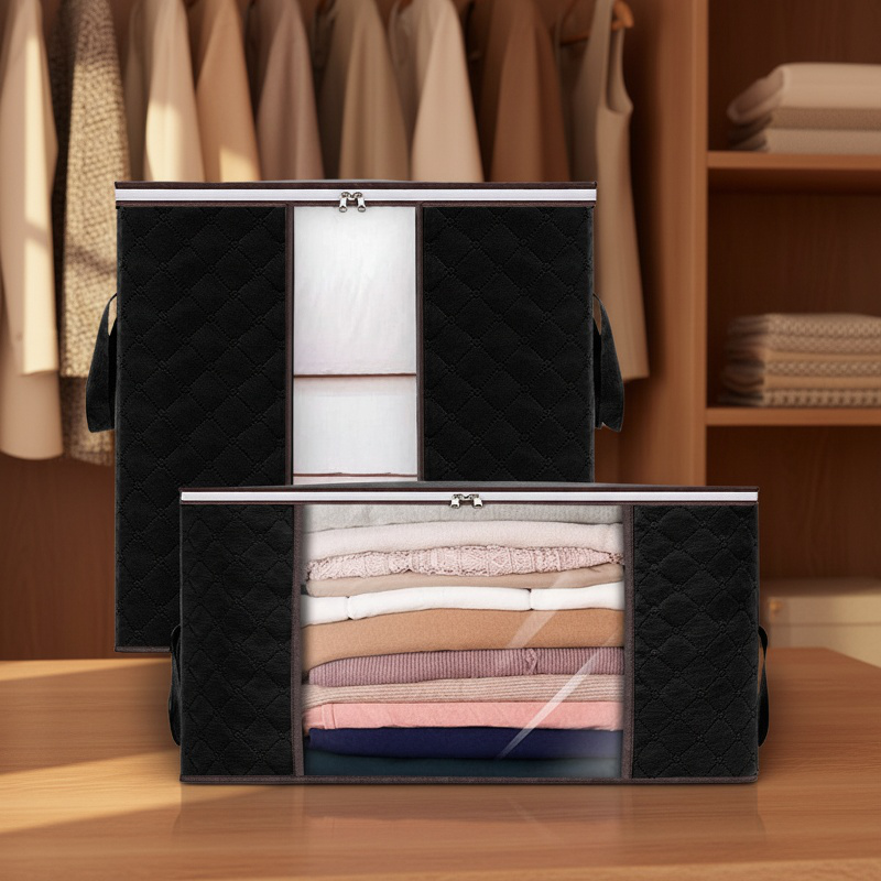 Portable storage organizer for quilts and blankets