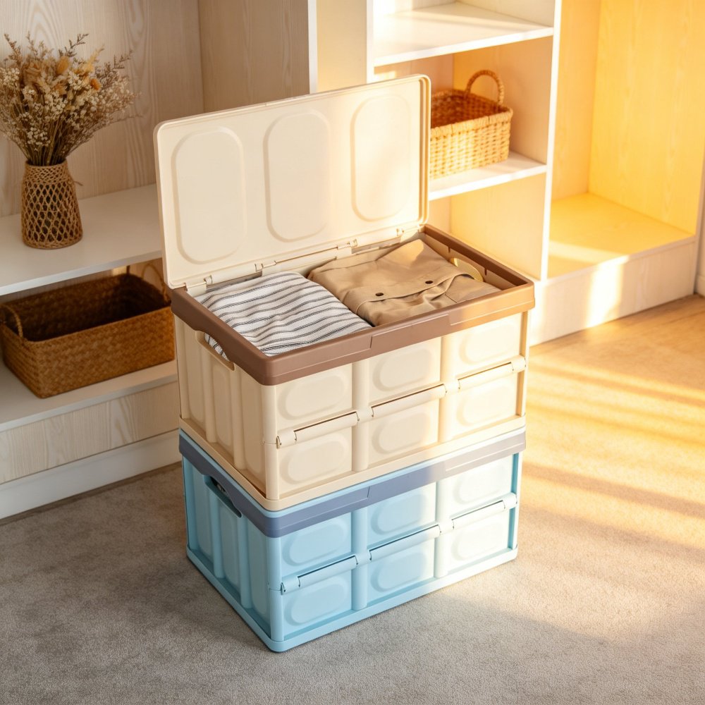 Car Foldable Storage Box 120L Trunk Organizer