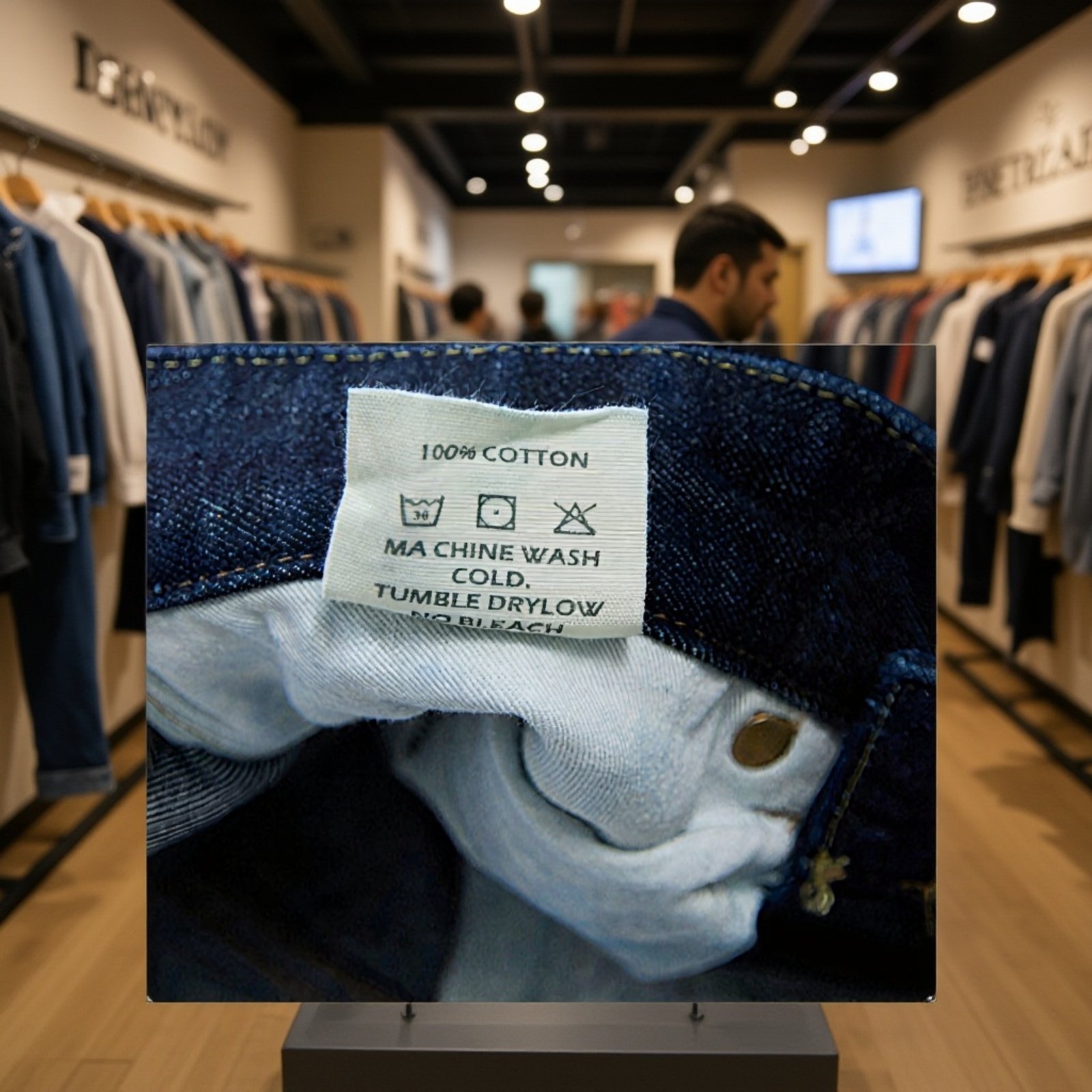 オリジナルセルビッジストレートデニムパンツ