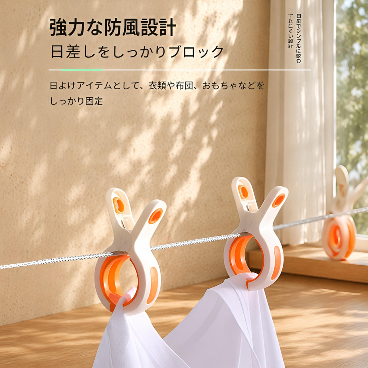 風防止プラスチック洗濯ばさみ