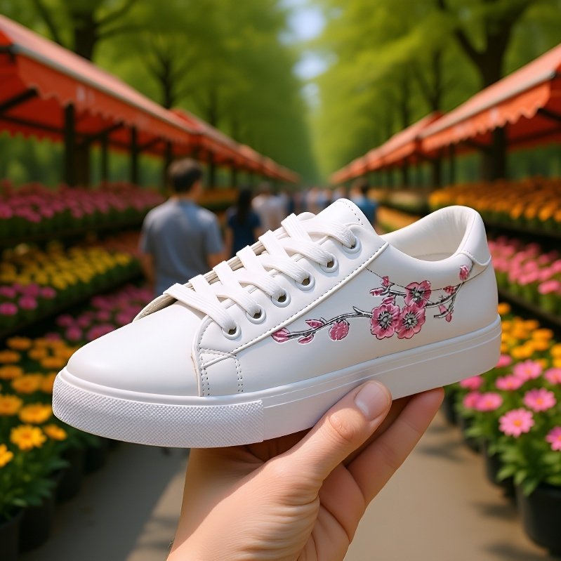 白いスニーカー