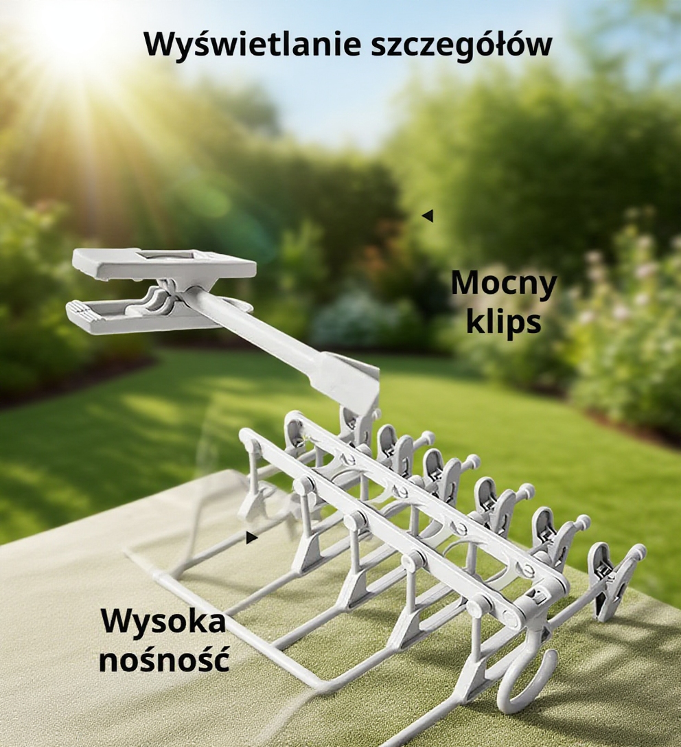 Wielofunkcyjny składany hak na wieszaki do ubrań