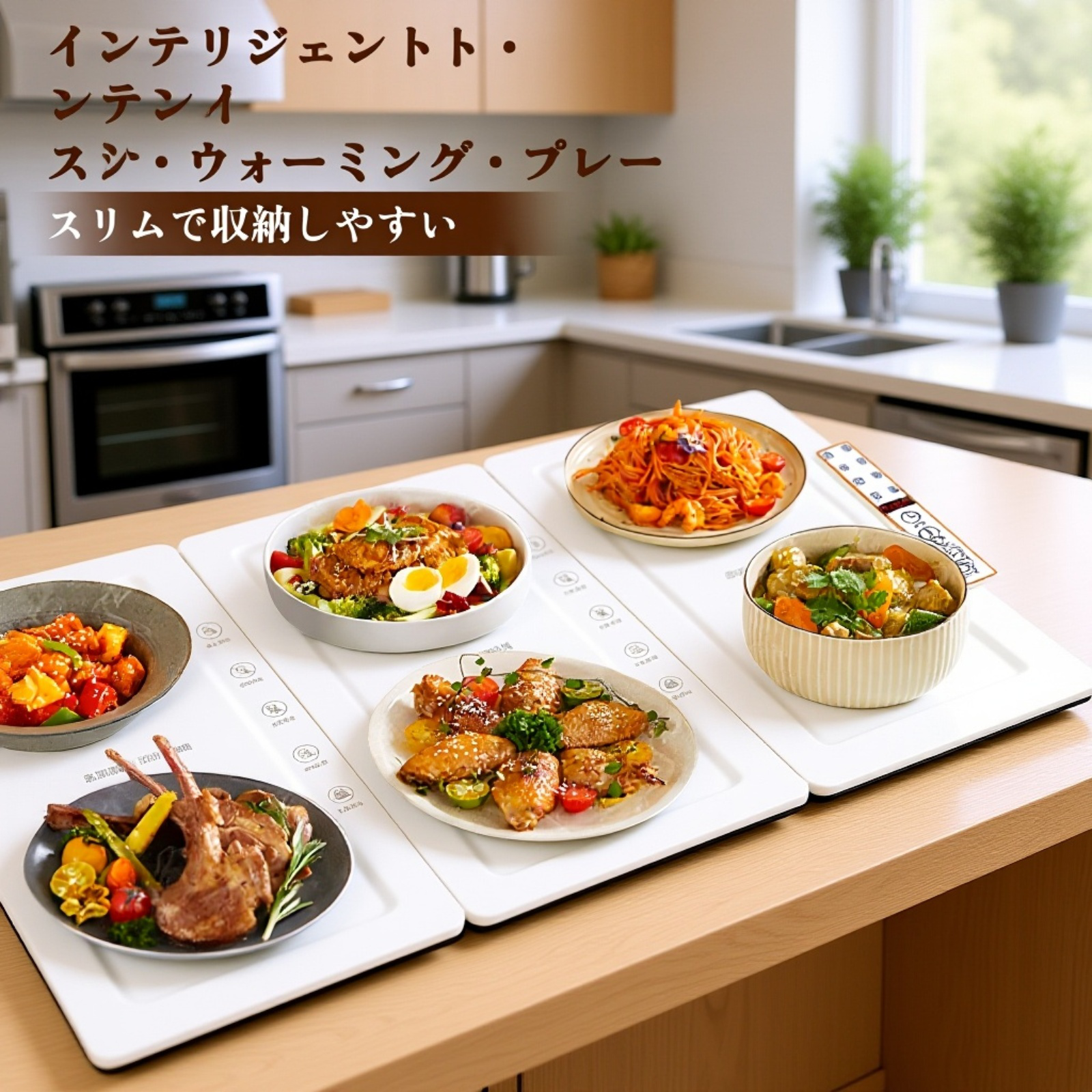 家用飯菜保温板の折りたたみ式デザイン