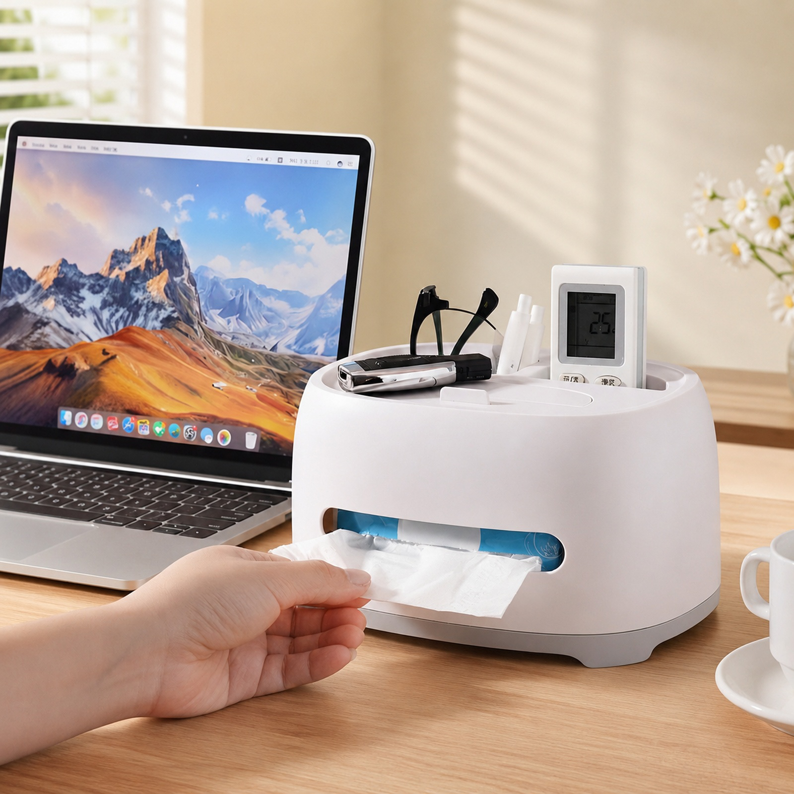 Durable and elegant tissue holder for home use