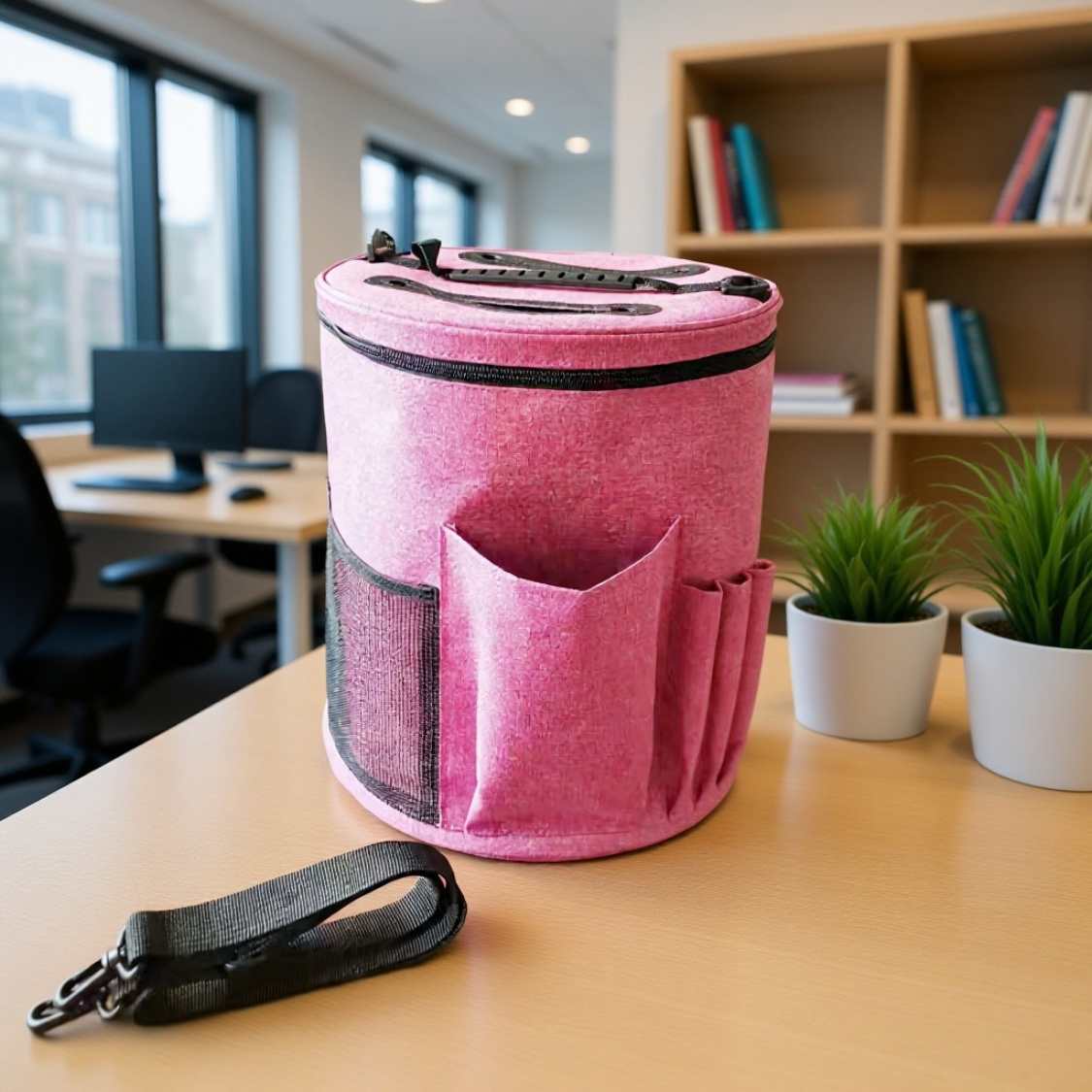 Wool Ball Crochet Storage Bag
