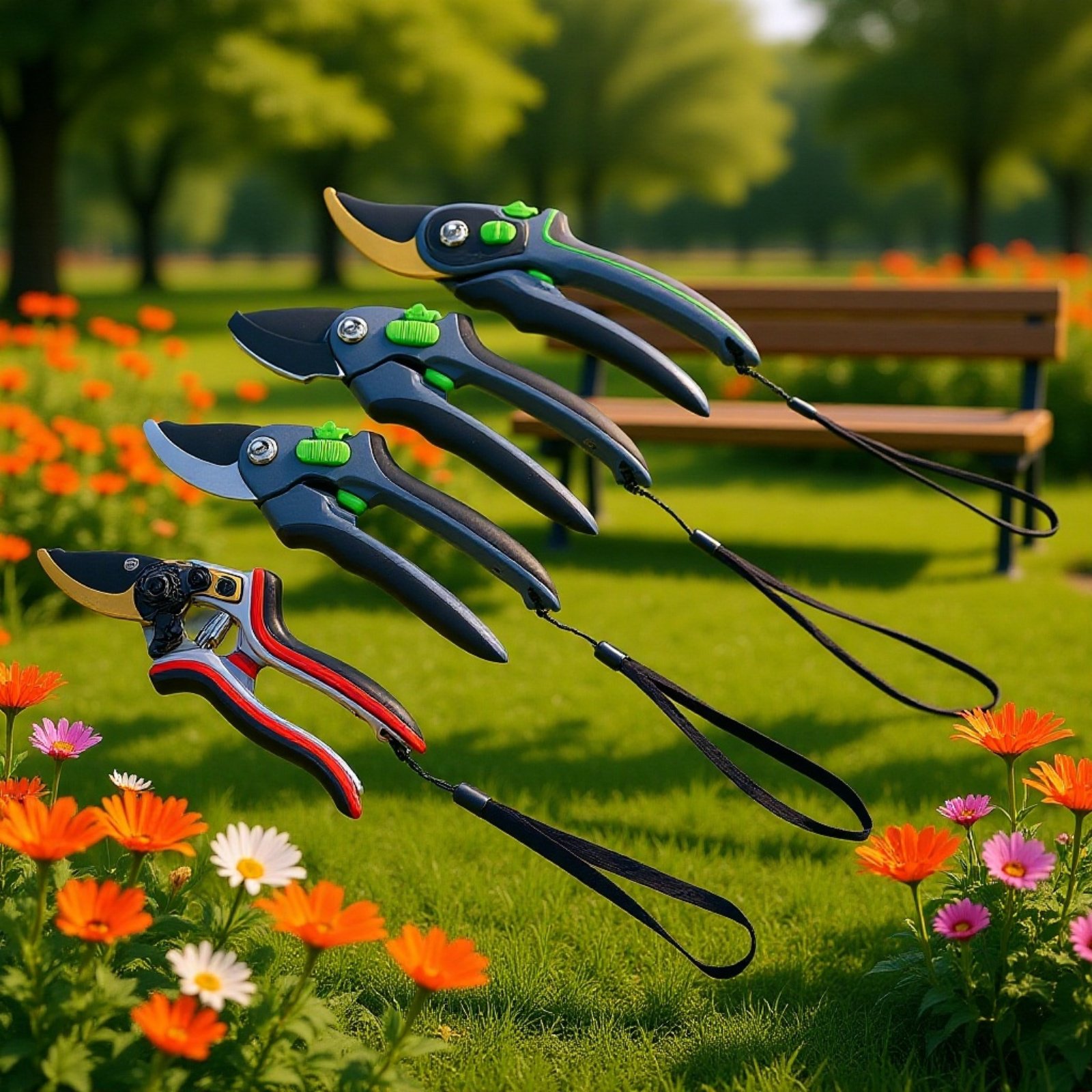 Recogedor de frutas telescópico para árboles altos