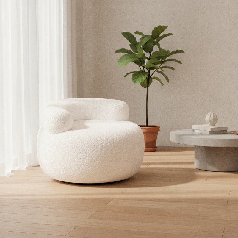 Tabouret bas élégant pour salon ou chambre