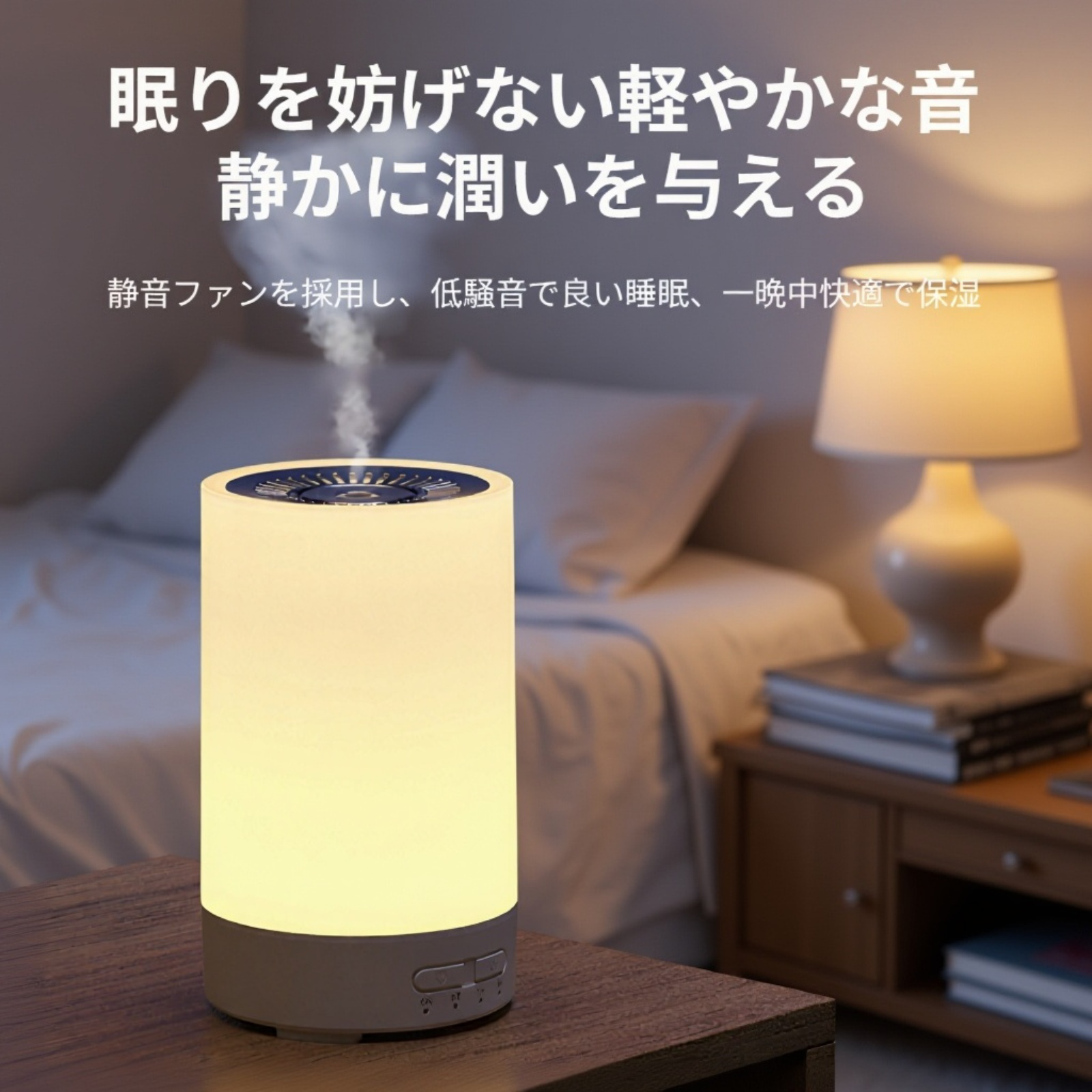 新しいナイトライト加湿器