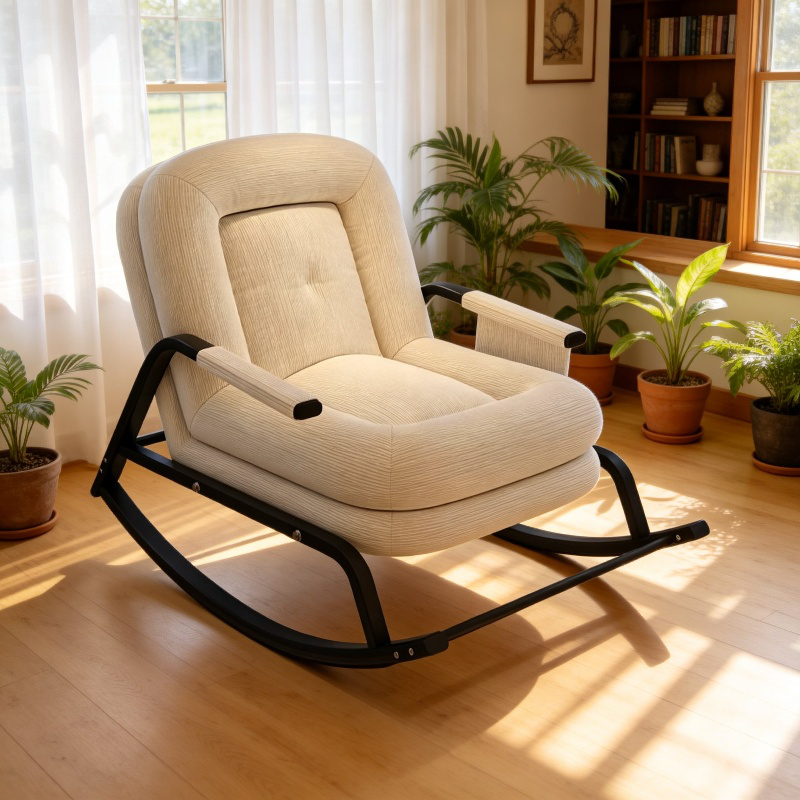 Silla mecedora de balcón, silla perezosa de celebridad de Internet, tumbona individual para el hogar