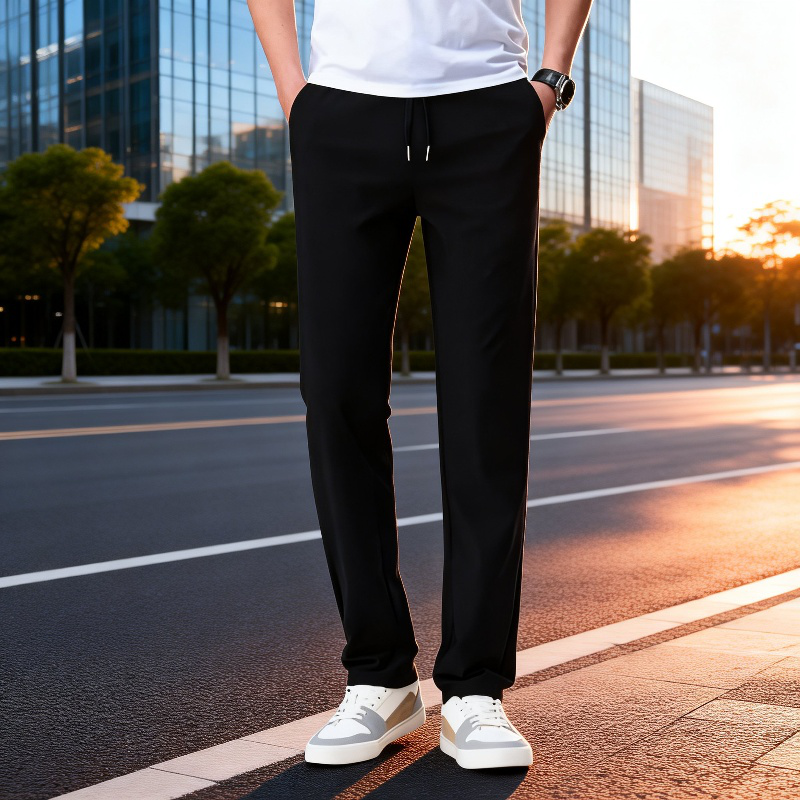 アイスシルクメンズカジュアルパンツ