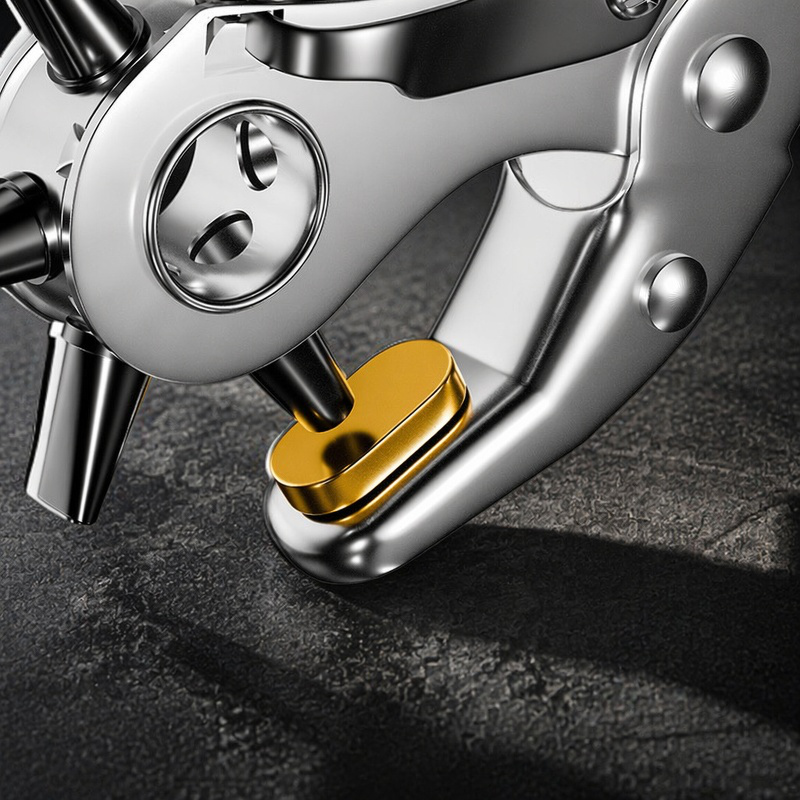 Ergonomic handle design for comfortable punching