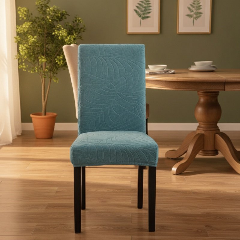Large leaves Office chair cover Stool Protector Stretch Onepiece Jacquard Waterproof and durable Sof