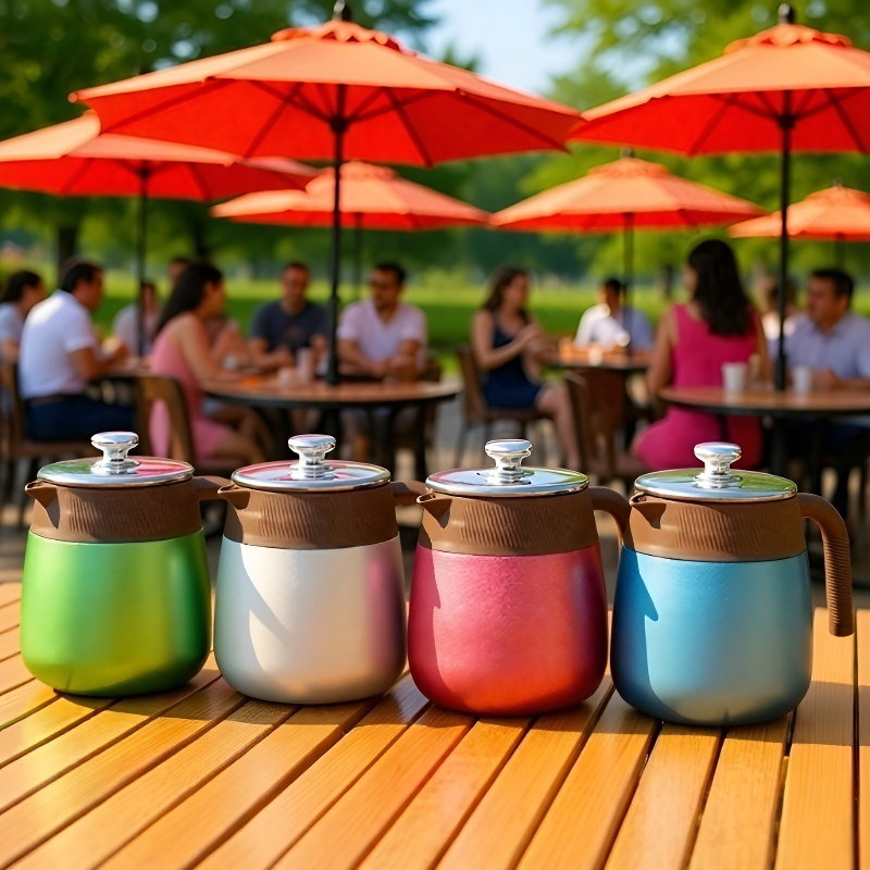 티타늄 내부 대용량 티포트, 분리 설계, 단일 색상