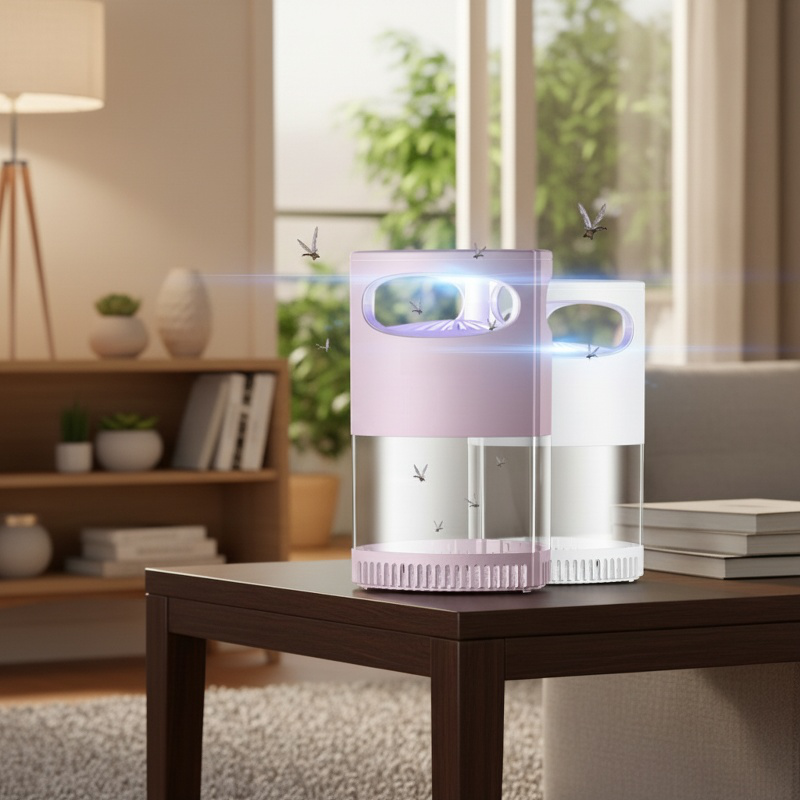 Lampe anti-moustiques domestique à aspiration, photocatalyseur