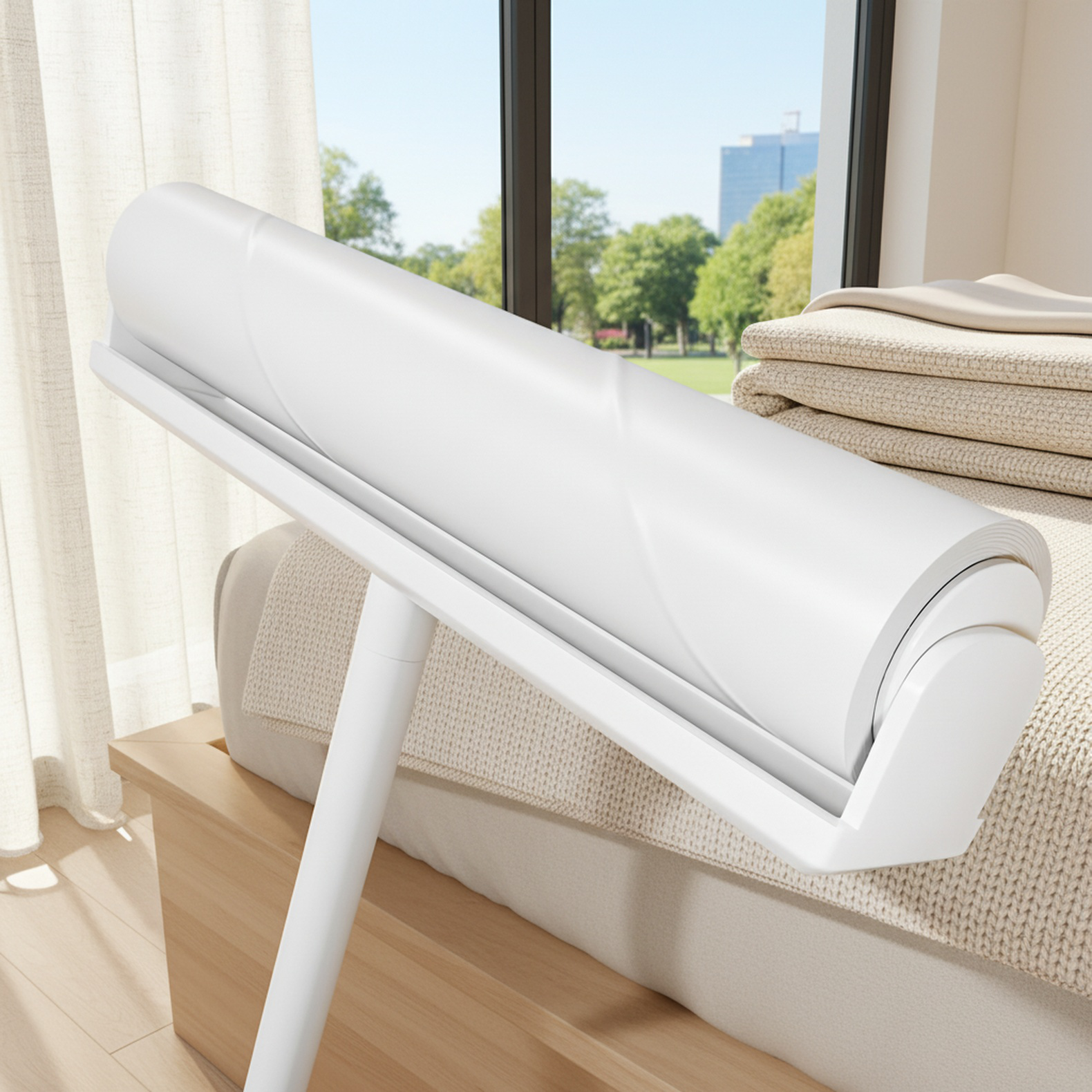Nouveau rouleau adhésif à manche long et amovible, usage domestique