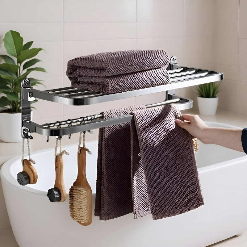 Wall-mounted Stainless Steel Towel Rack