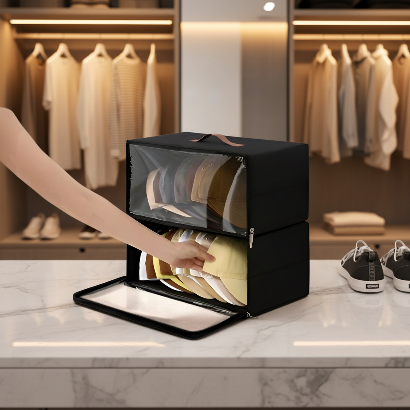 Zippered Organizer for Hats & Accessories