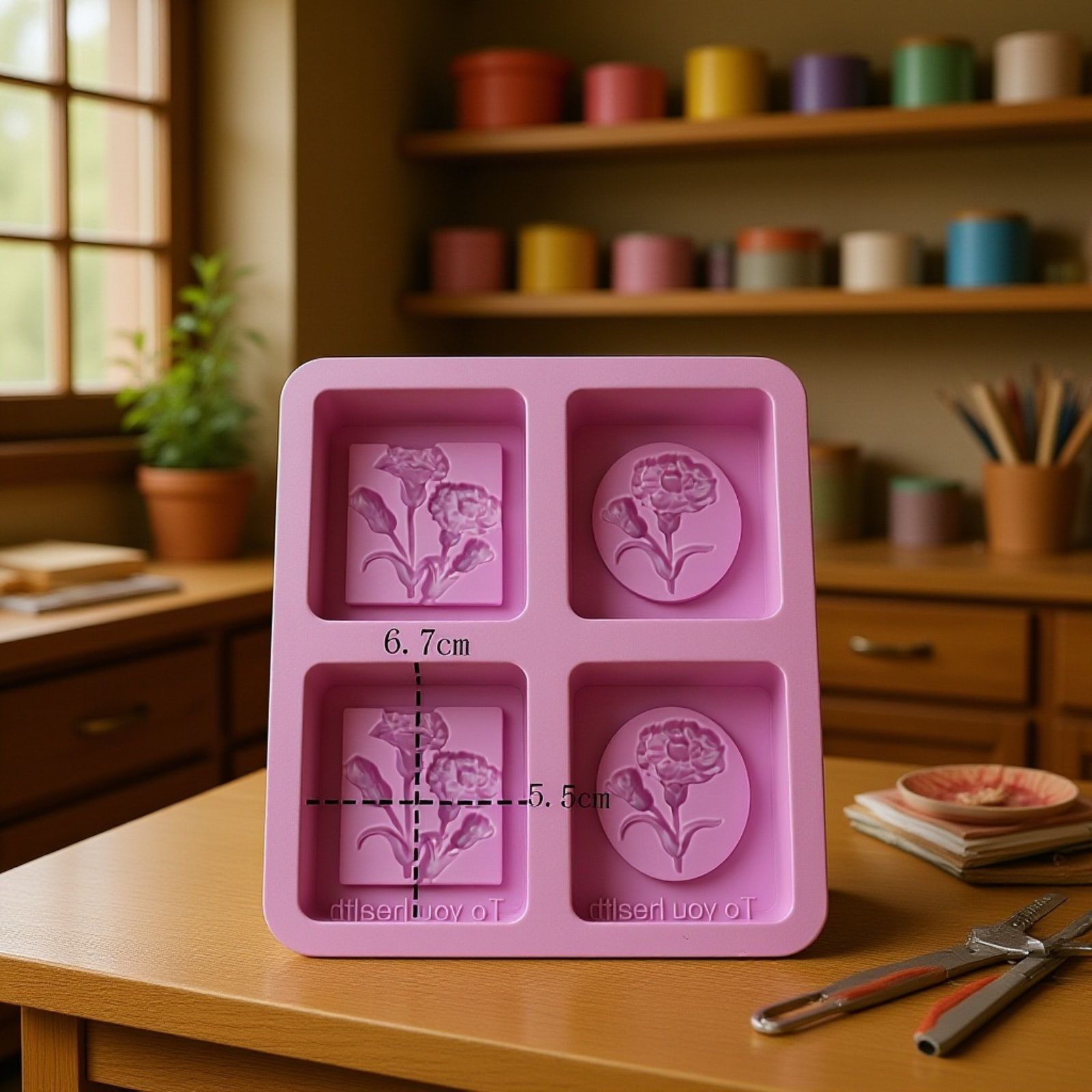 シリコンモールド DIY ケーキ型 石鹸・香皂・耐熱モールド