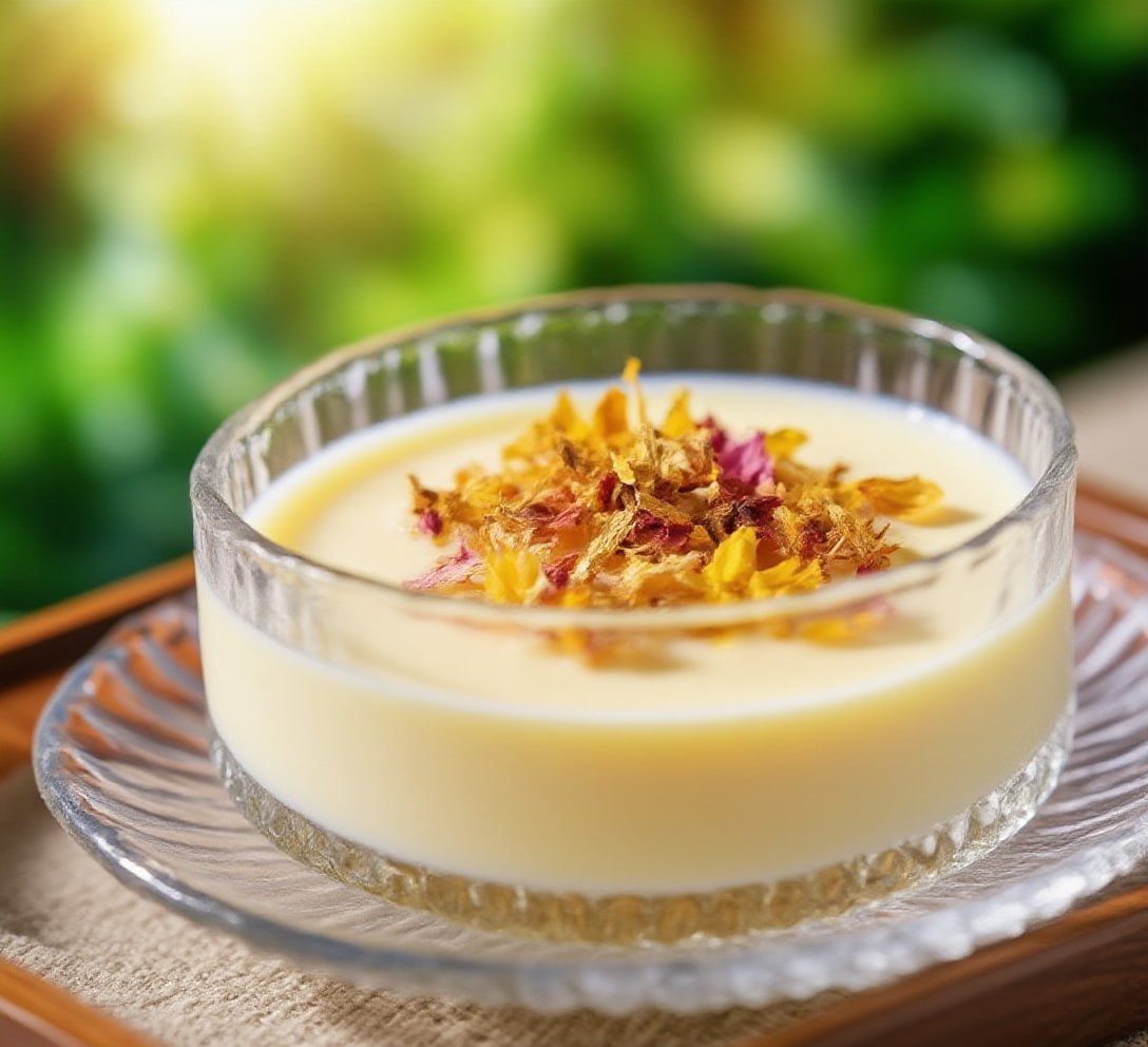 파티 테이블에 배치된 디저트 유리그릇