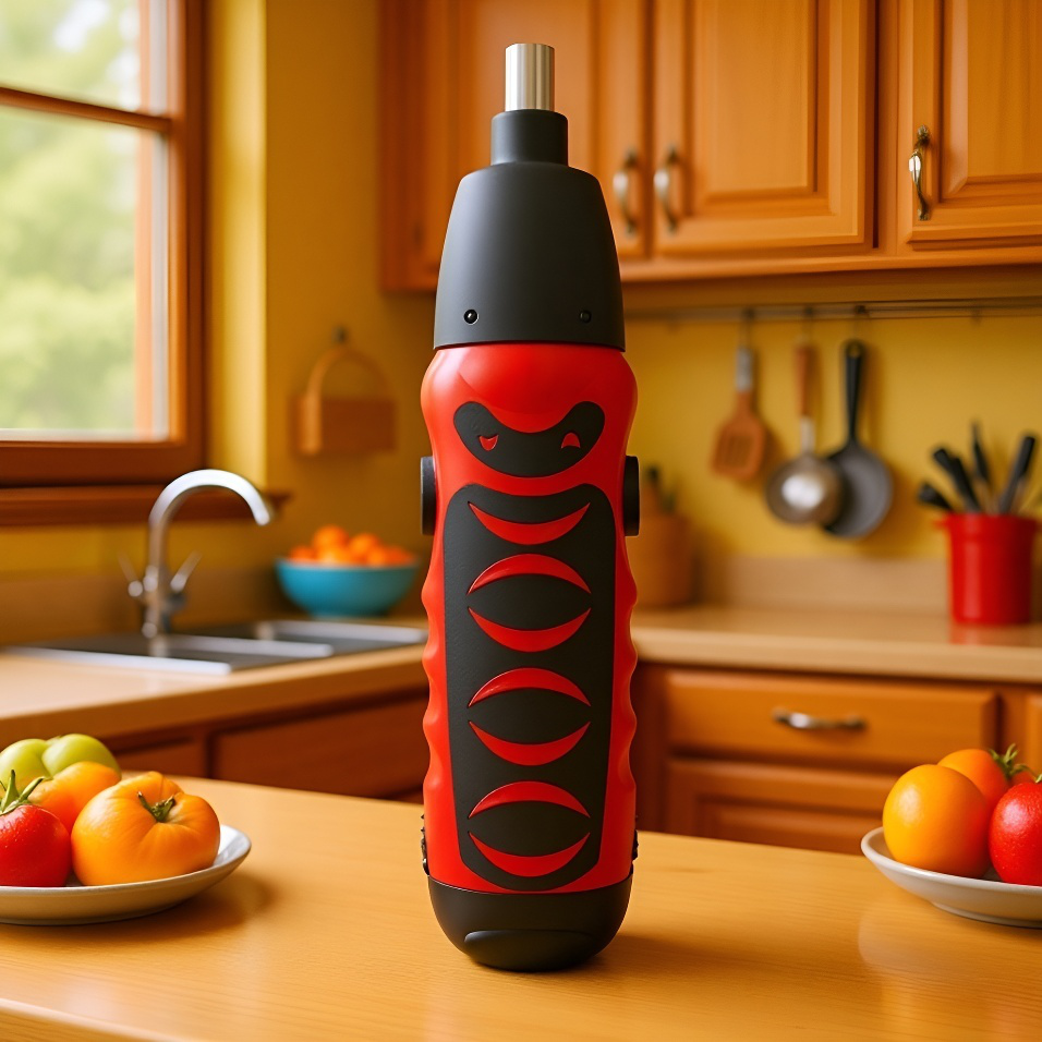 6V-os elemes mini fúró, elektromos csavarhúzó, egyenes szárú szerelőszerszám bútorhoz