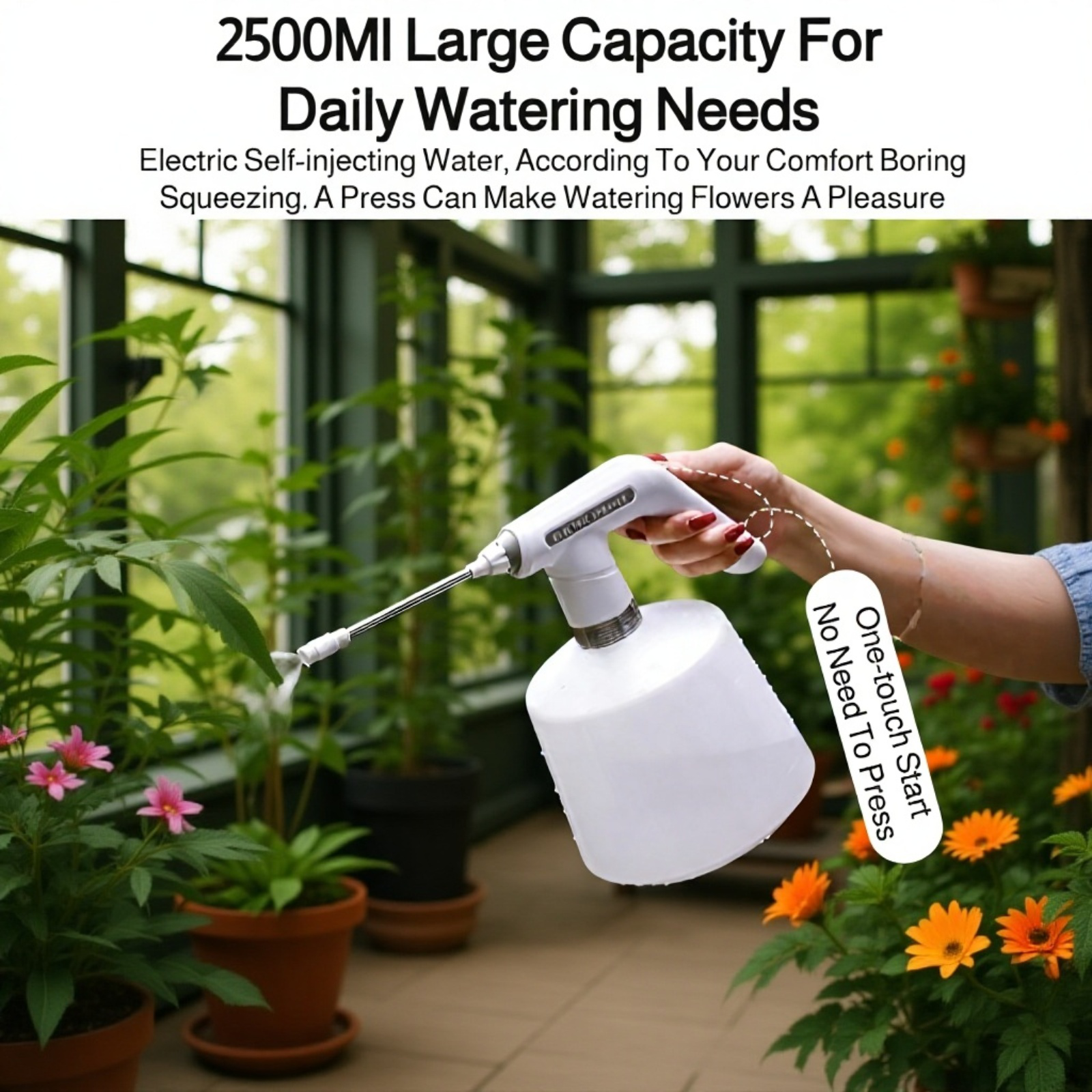 Ultra-fine mist sprayer for plants and gardens