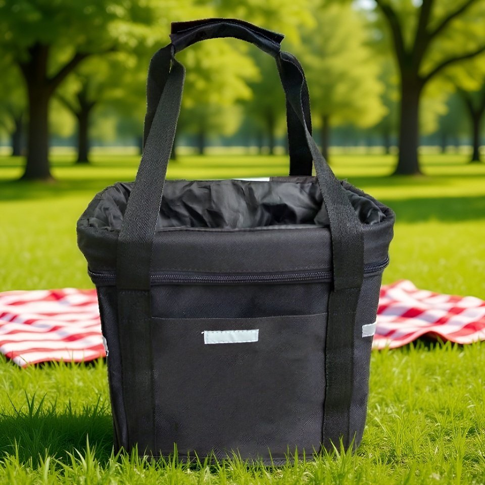 Folding bike basket