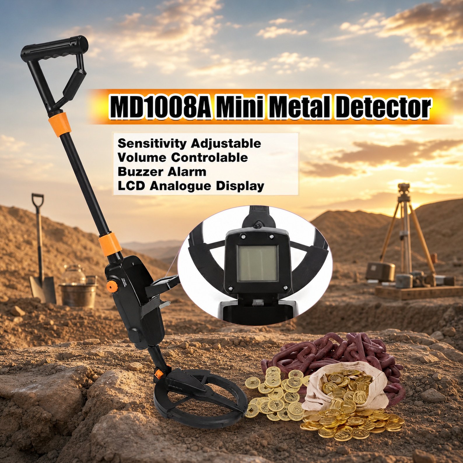 Outdoor Smart Metal Detector for Treasure Hunting