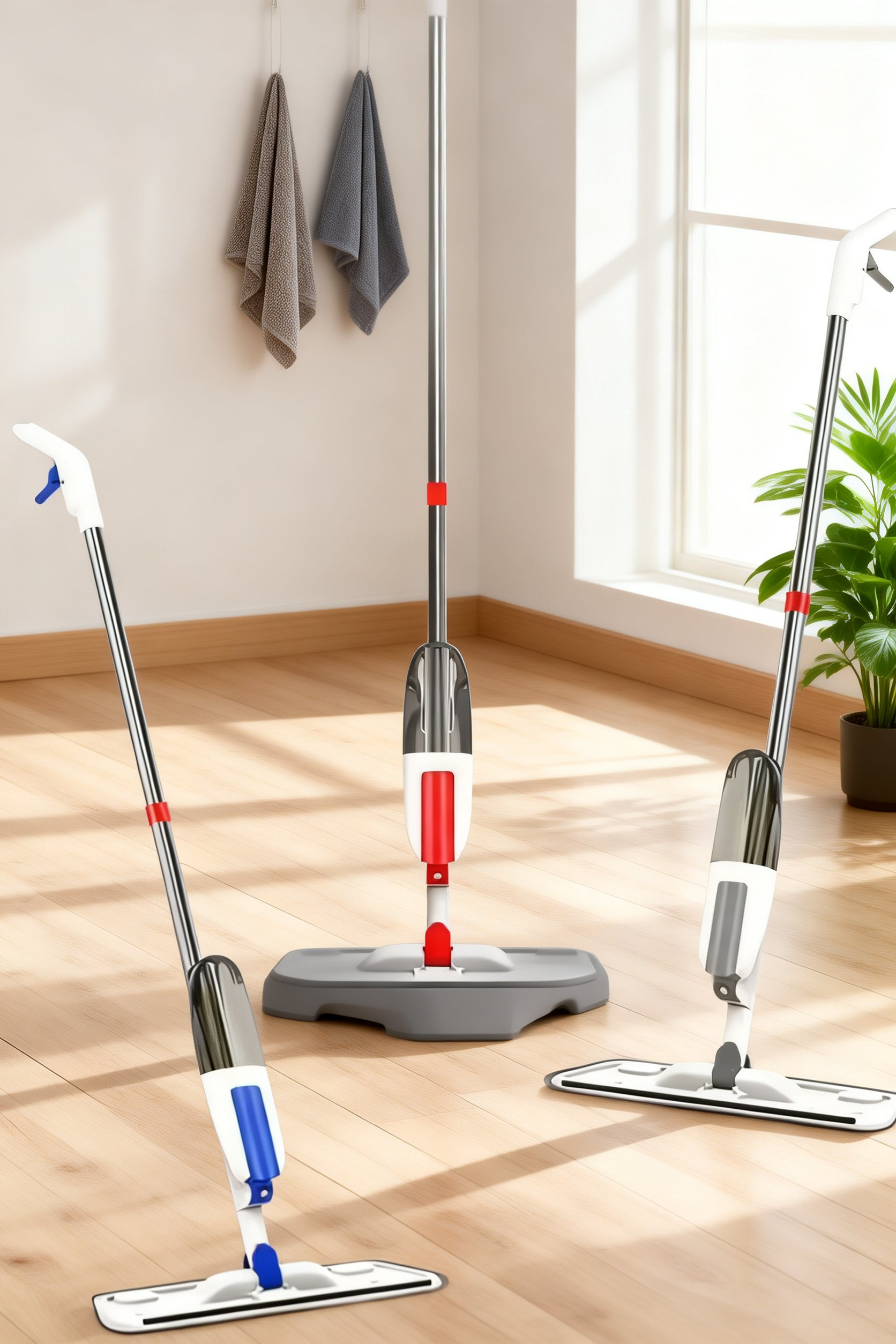 ハンズフリースプレーモップ全体写真