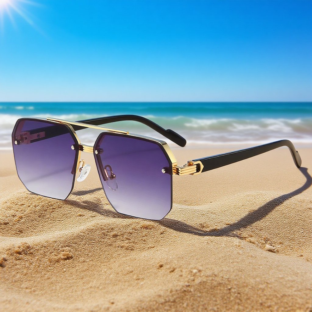 Gafas de sol polarizadas de doble puente de alta definición